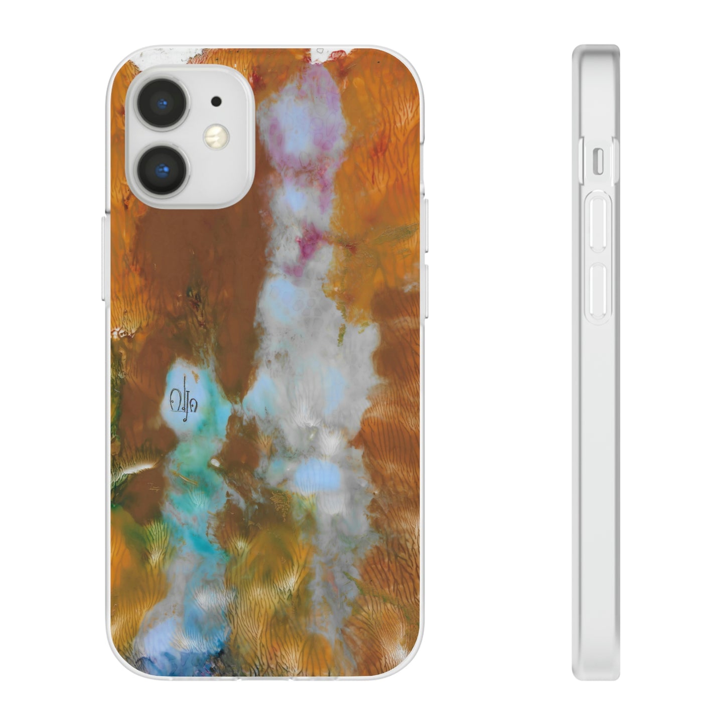 iPhone and Samsung Galaxy Flexi Phone Case Yellow Cascade - Alja Design