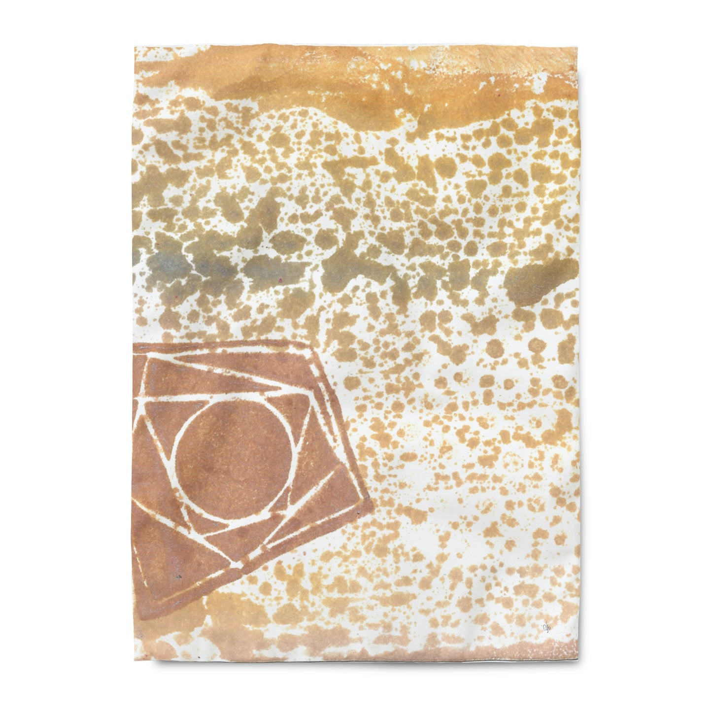 Orange Star Duvet Cover - Alja Design