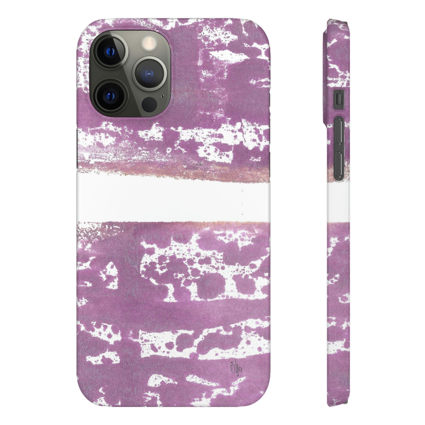 iPhone Samsung Galaxy Pixel5G Snap Case Phone Case Purple Horizon - Alja Design
