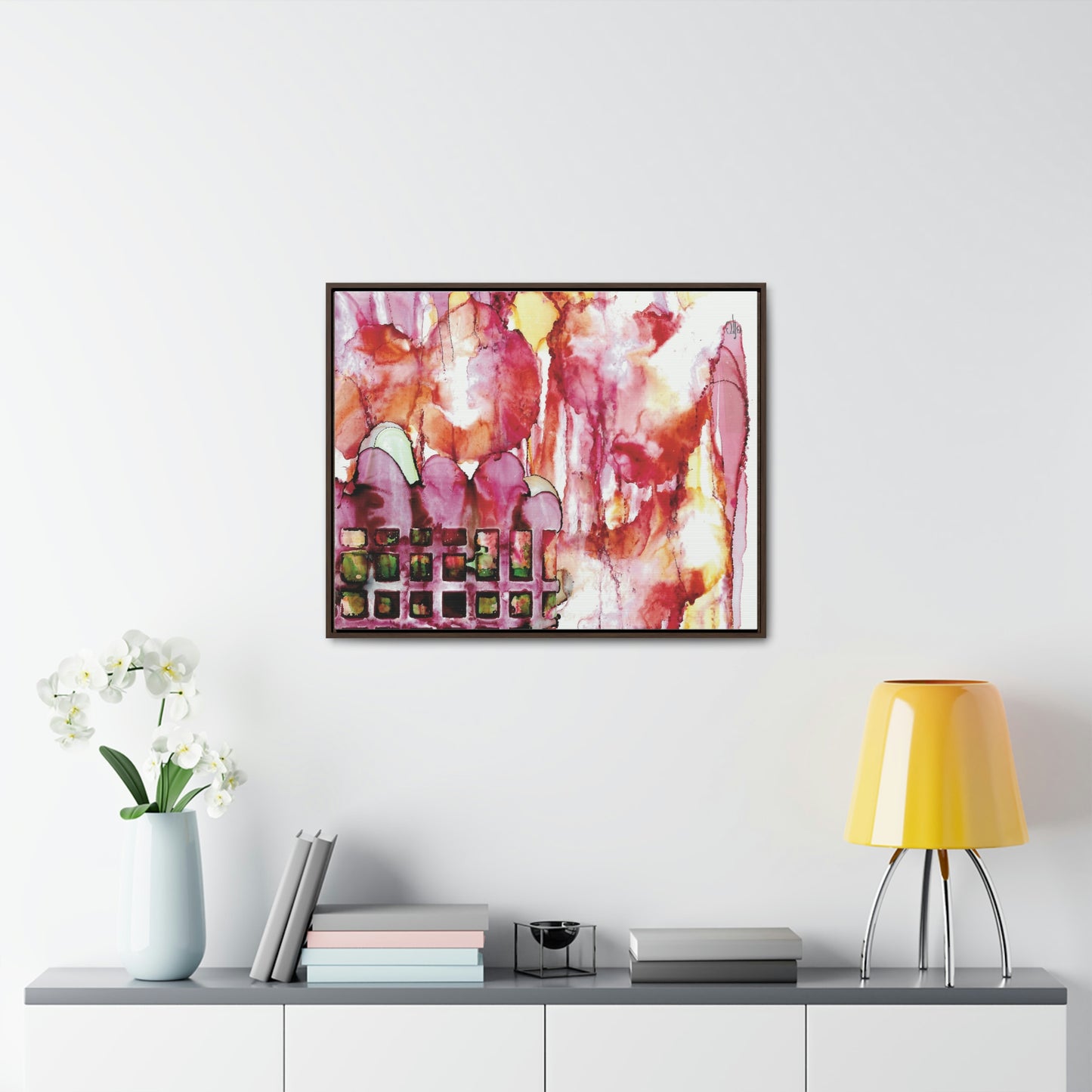 Off the Grid 13 Framed Canvas Print - Alja Design