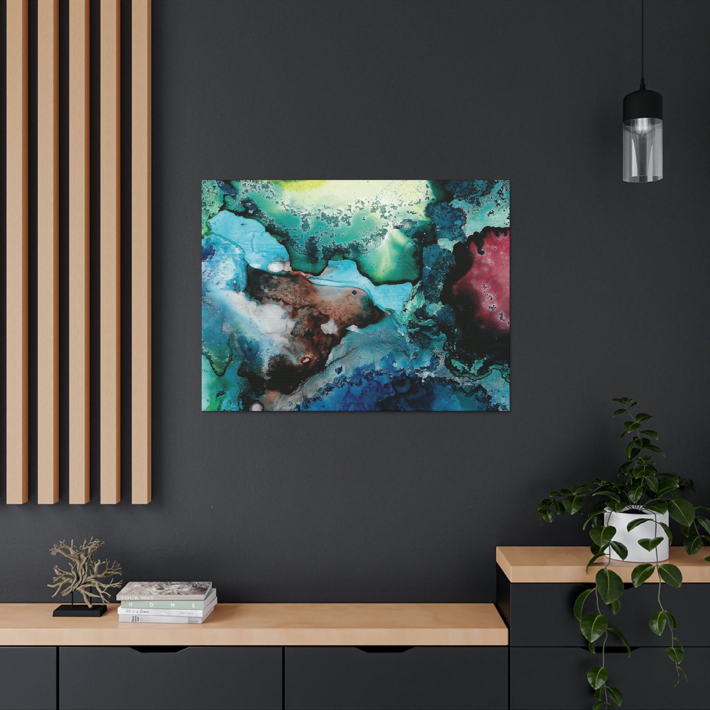 Inner Space 18 Canvas Print - Alja Design