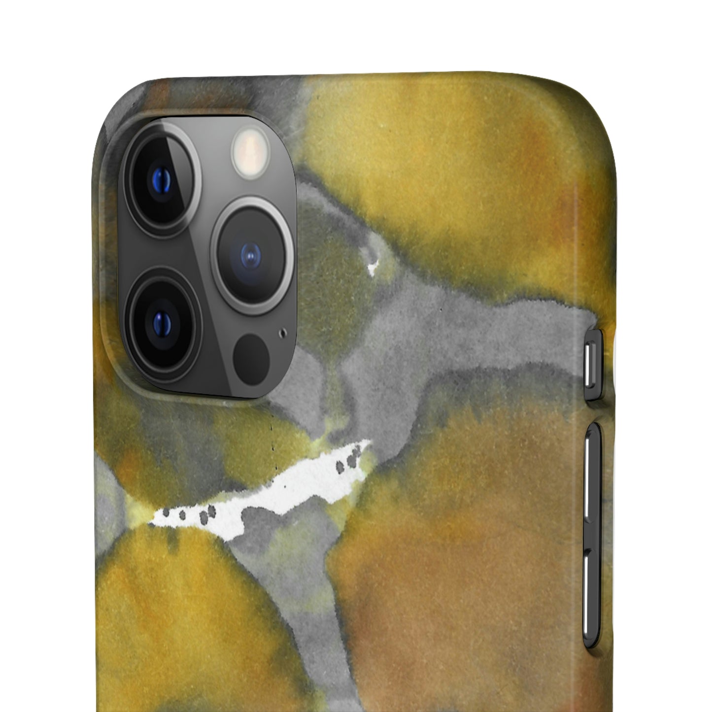 iPhone Samsung Galaxy Pixel5G Snap Case Phone Case Yellow Volcano - Alja Design