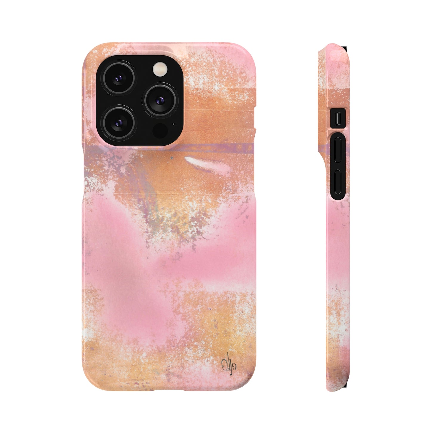 iPhone Samsung Galaxy Pixel5G Snap Case Phone Case Passionate Pink - Alja Design
