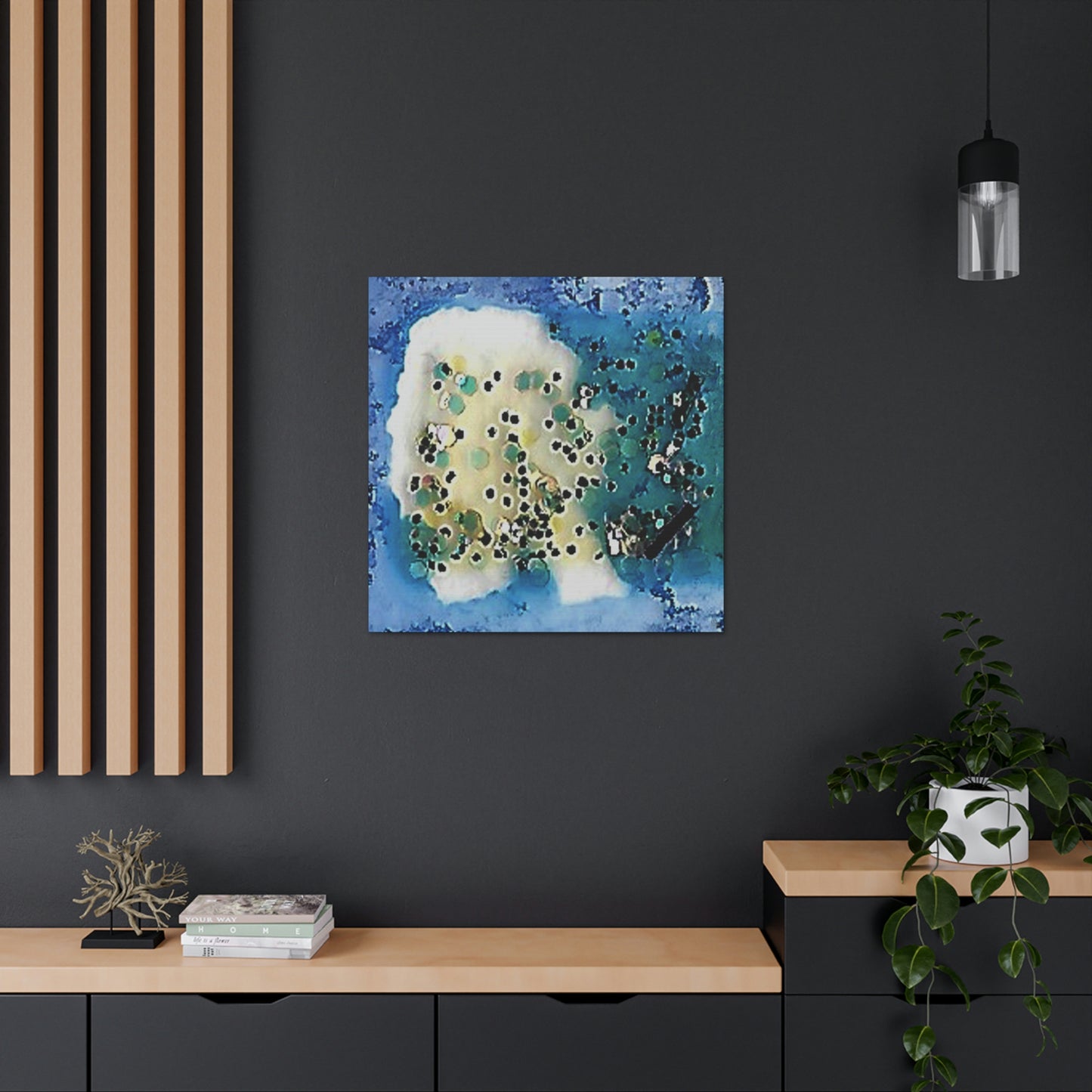 Fractal Blue 8 Canvas Print - Alja Design