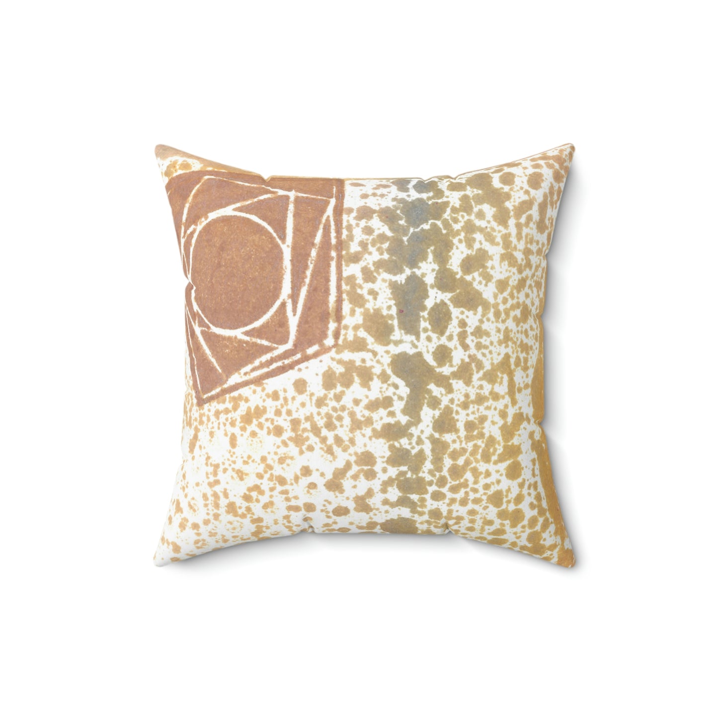 Orange Star Square Pillow - Alja Design