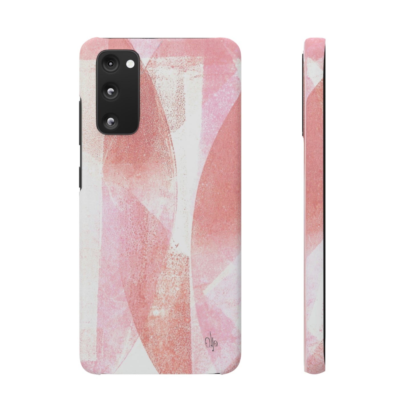 iPhone Samsung Galaxy Pixel5G Snap Case Phone Case Red Glass