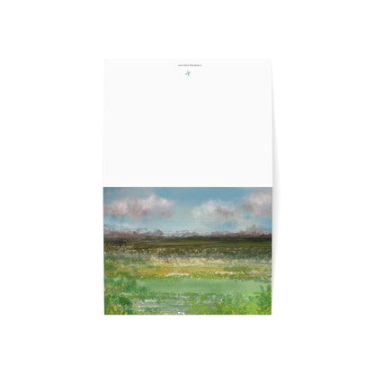 Abstract Coastal 10 Folded Greeting Card