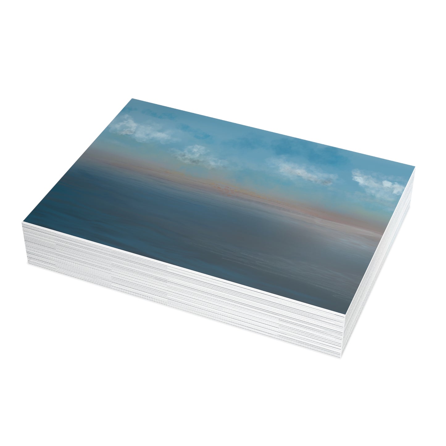 Abstract Coastal 9 Folded Greeting Card