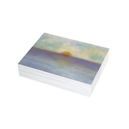 Abstract Coastal 5 Folded Greeting Card