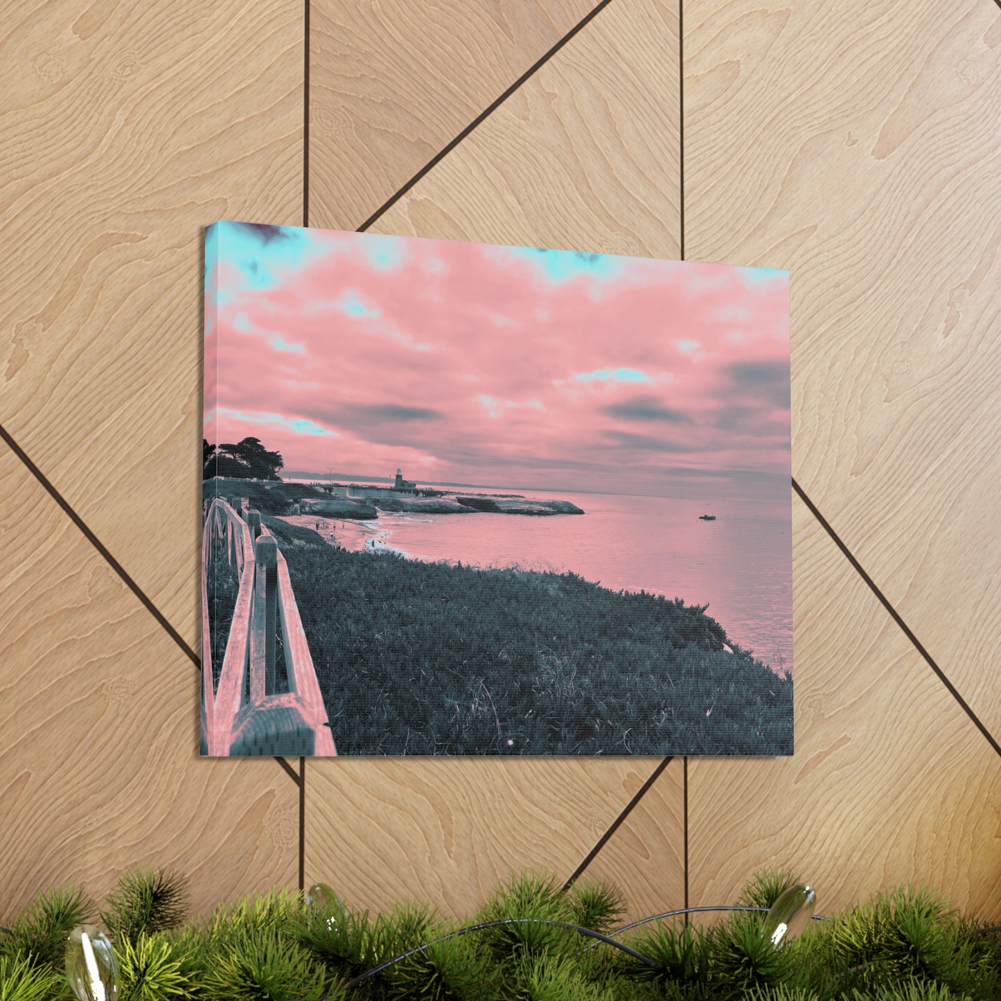 Red Lighthouse Canvas Print