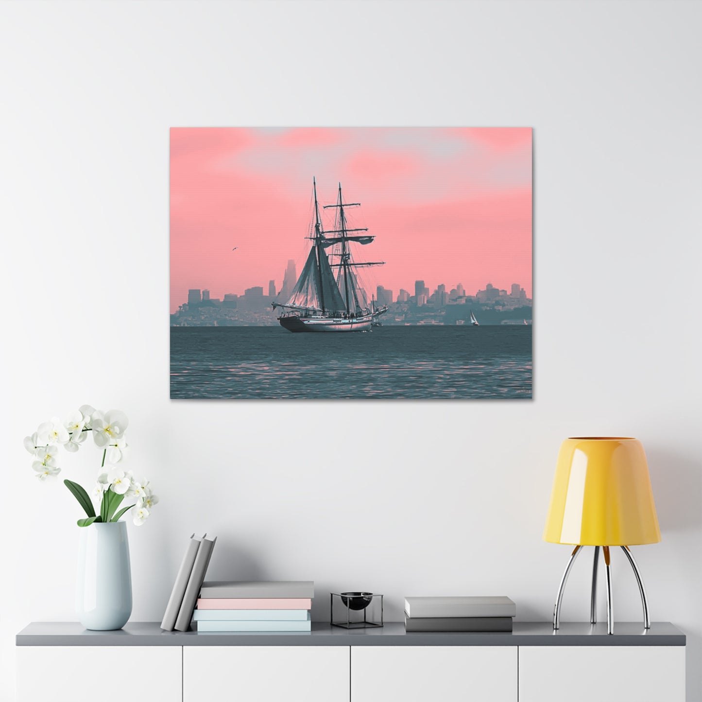 SF Bay Schooner Canvas Print