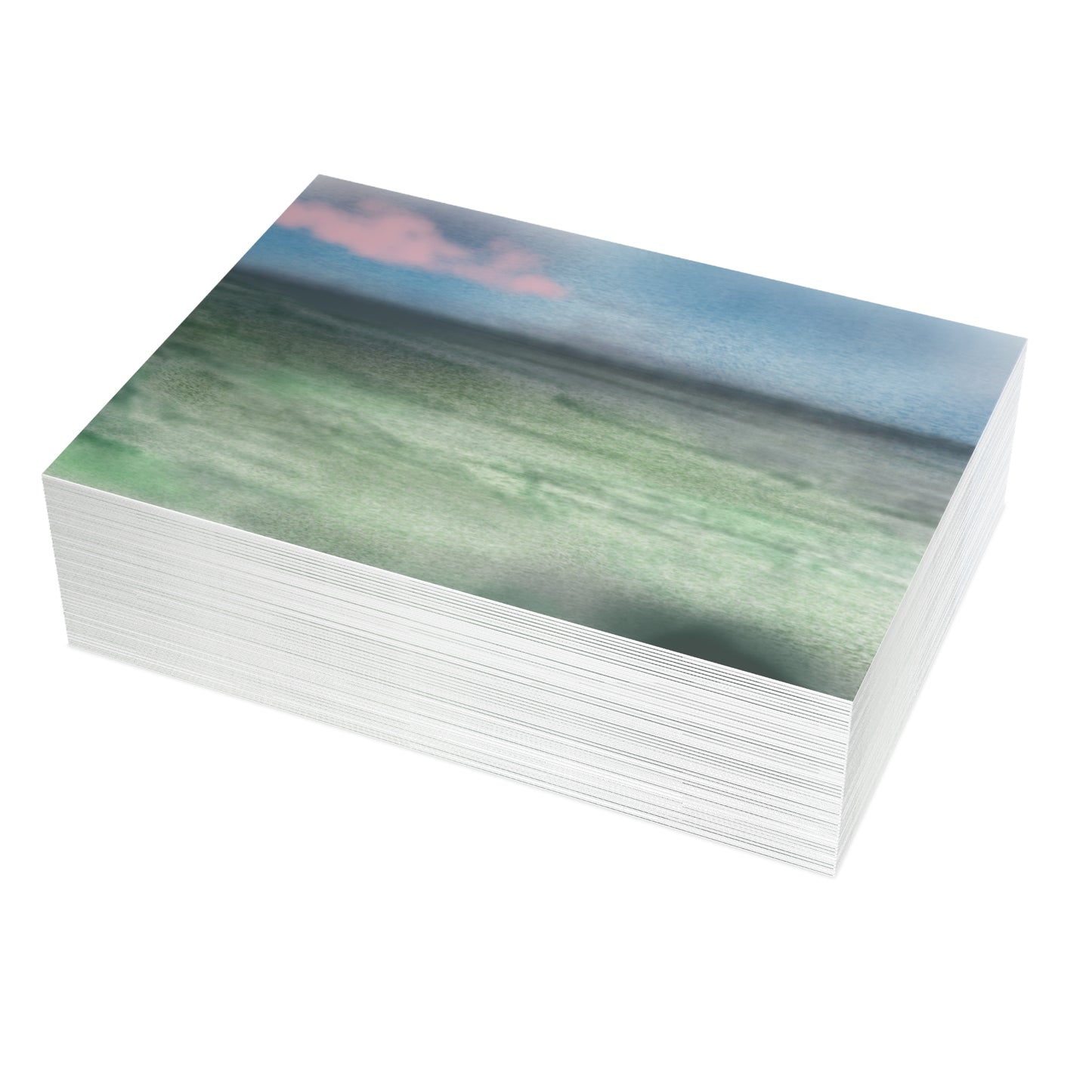 Abstract Coastal 4 Folded Greeting Card