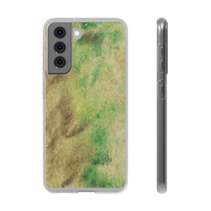 iPhone and Samsung Galaxy Flexi Phone Case Green Marble