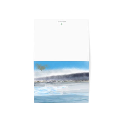 Abstract Coastal 1 Folded Greeting Card