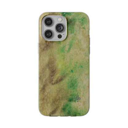 iPhone and Samsung Galaxy Flexi Phone Case Green Marble