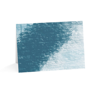 Abstract Coastal 2 Folded Greeting Card