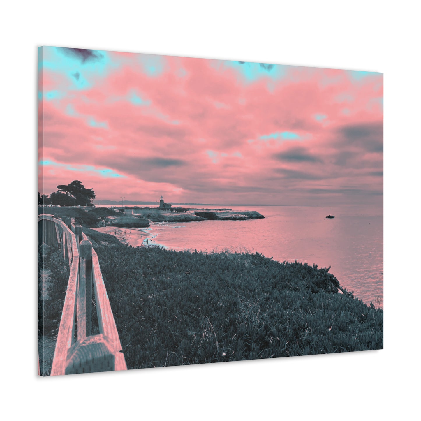 Red Lighthouse Canvas Print