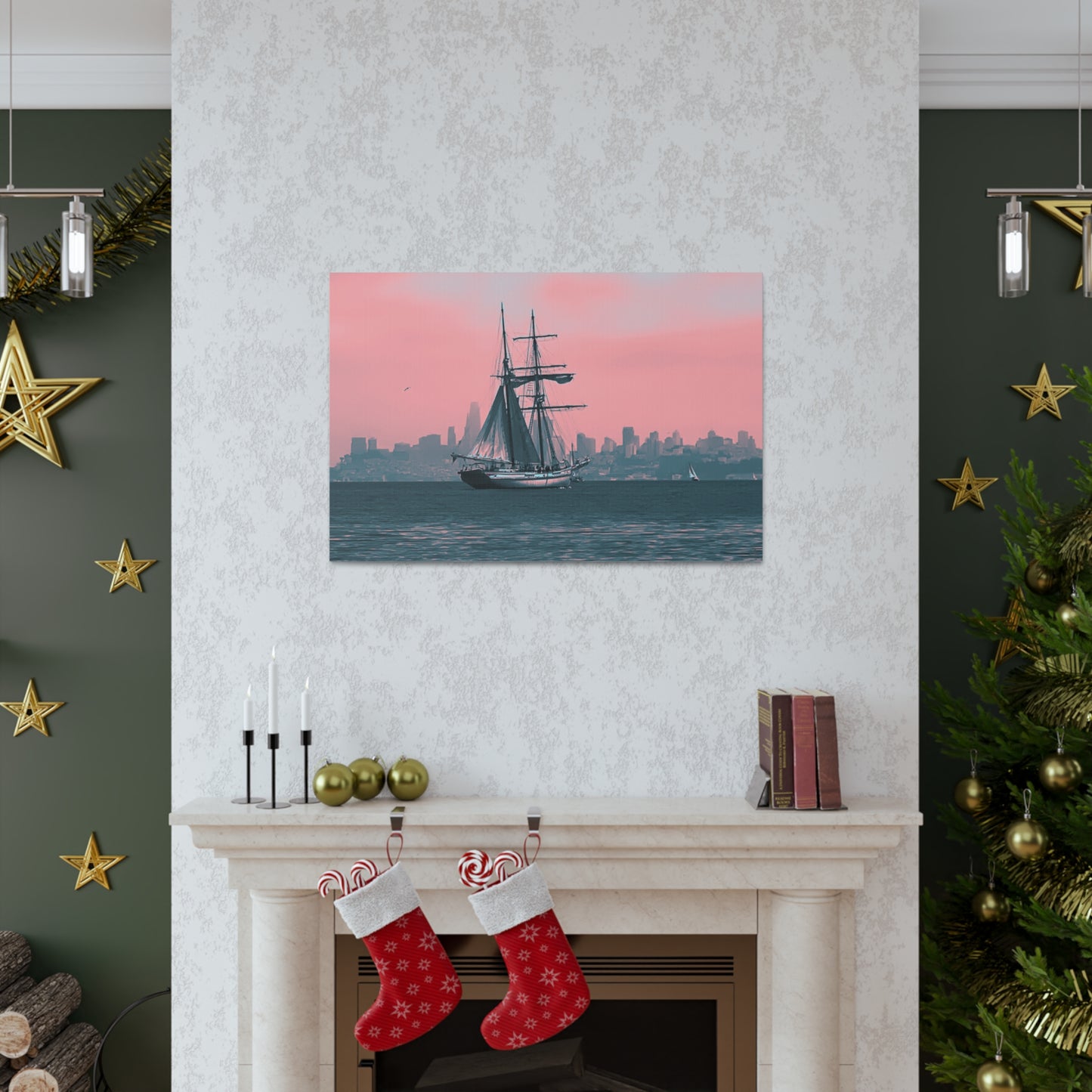 SF Bay Schooner Canvas Print