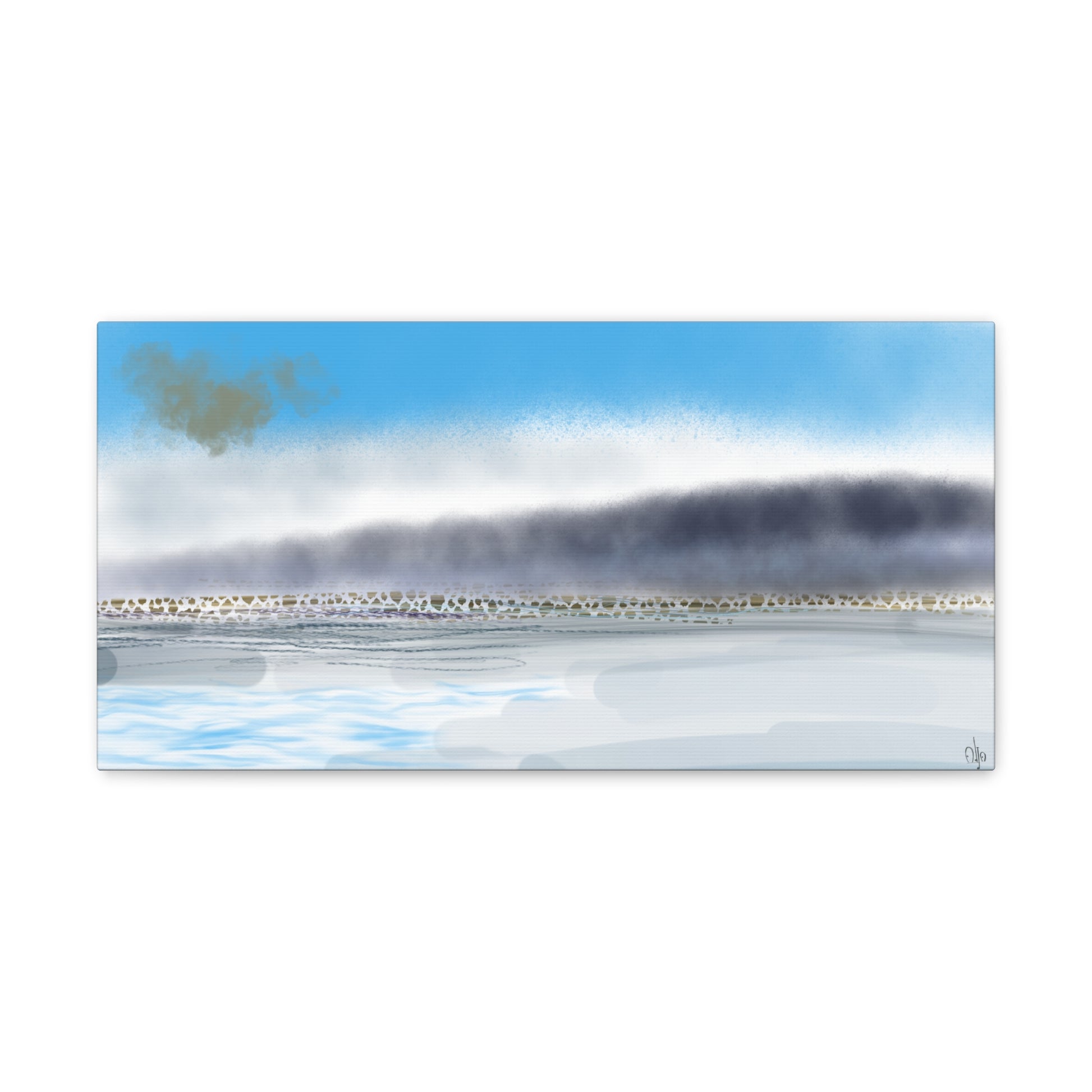 Abstract Coastal 1 Canvas Print - Alja Design