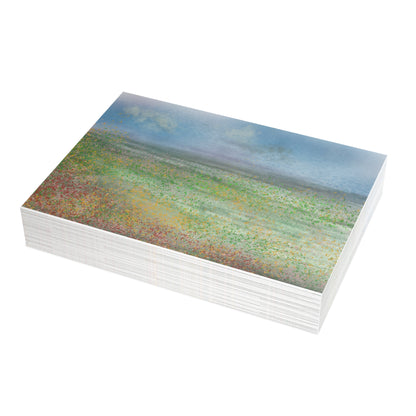 Abstract Coastal 6 Folded Greeting Card