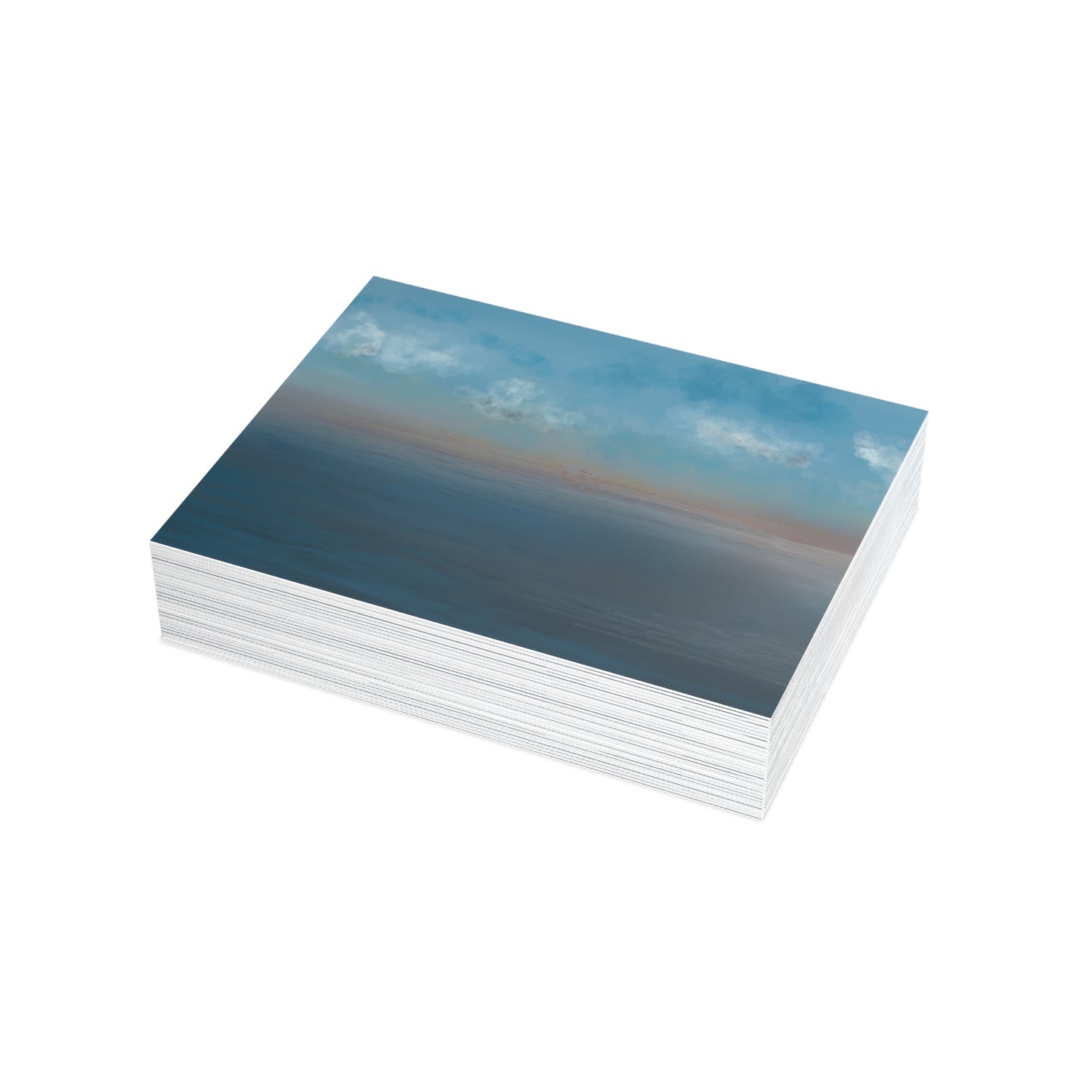 Abstract Coastal 9 Folded Greeting Card