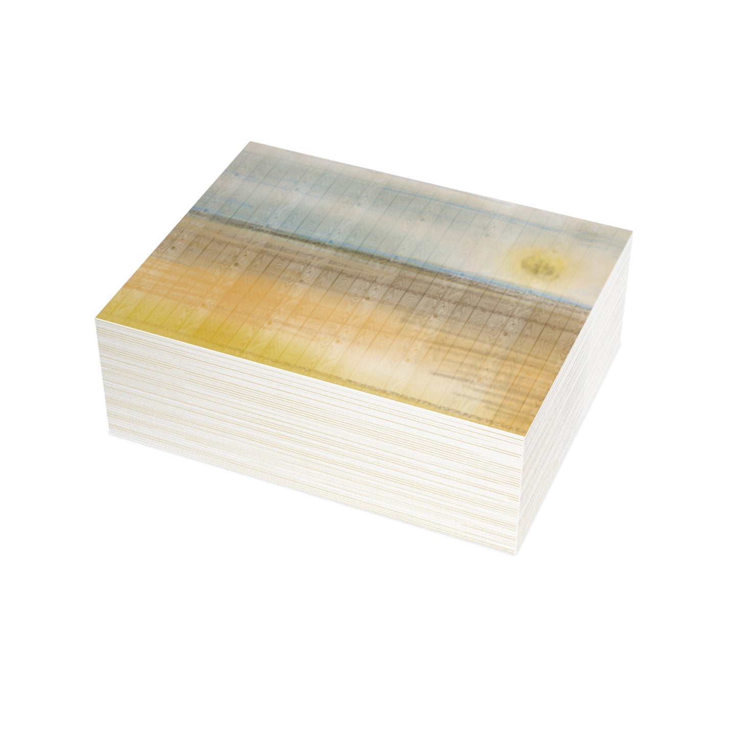 Abstract Coastal 3 Folded Greeting Card