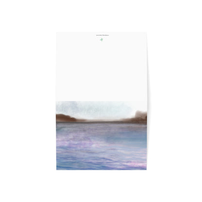 Abstract Coastal 7 Folded Greeting Card