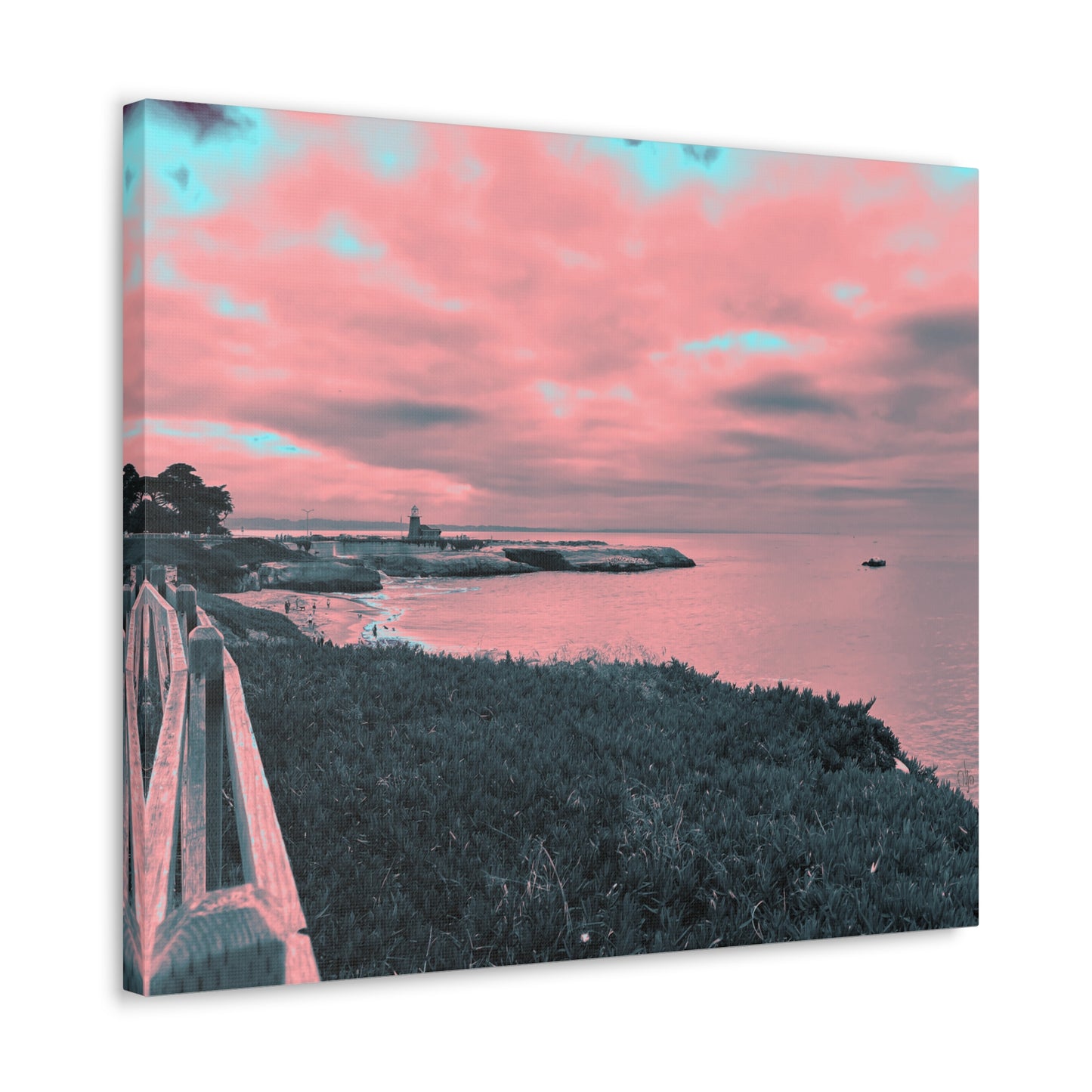 Red Lighthouse Canvas Print