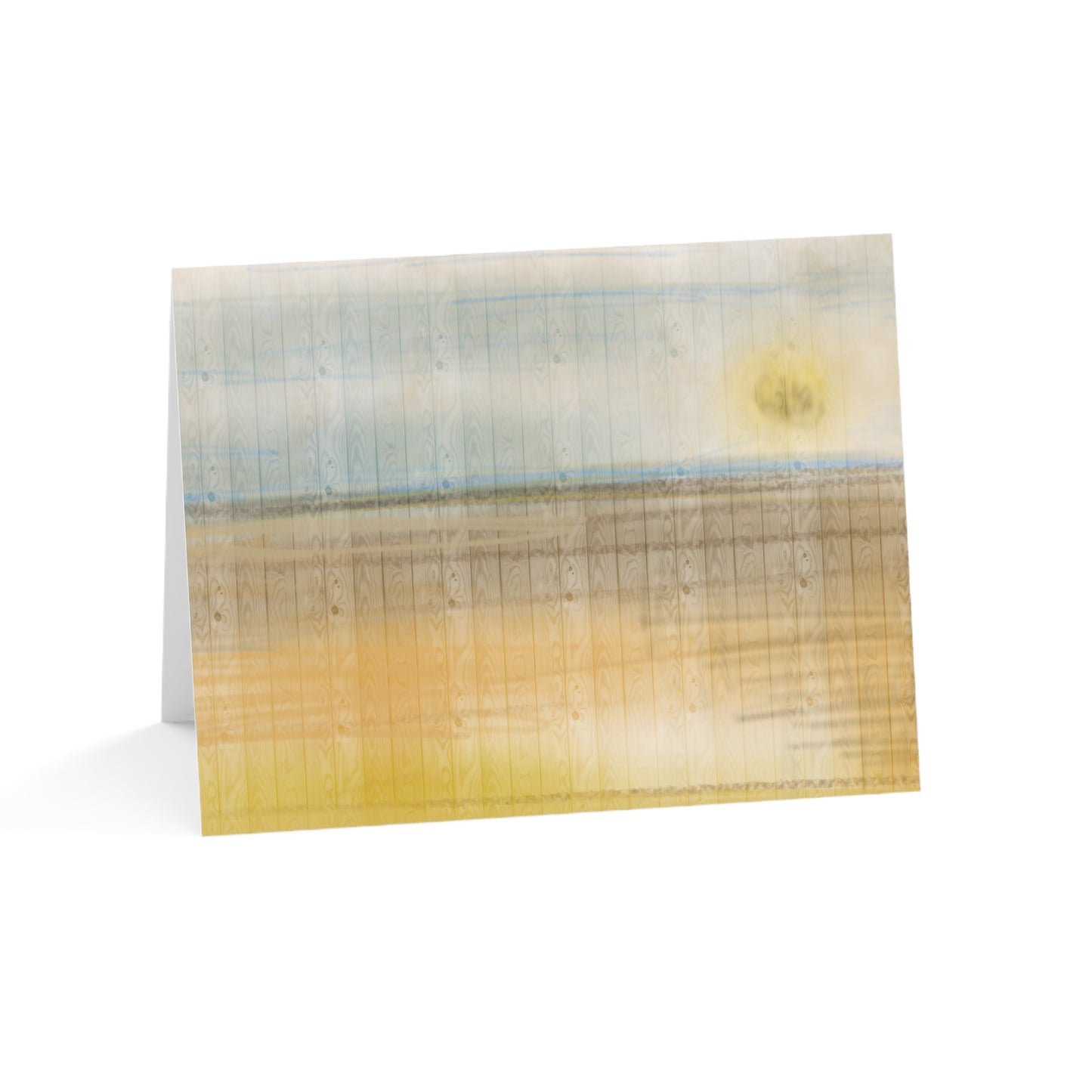 Abstract Coastal 3 Folded Greeting Card