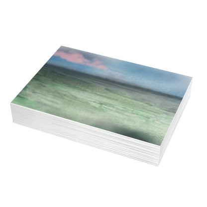 Abstract Coastal 4 Folded Greeting Card