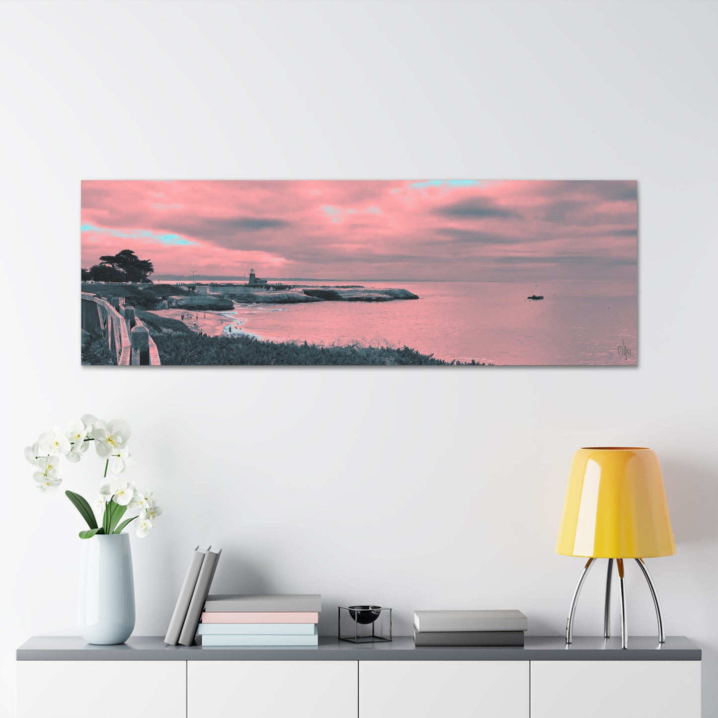 Red Lighthouse Canvas Print