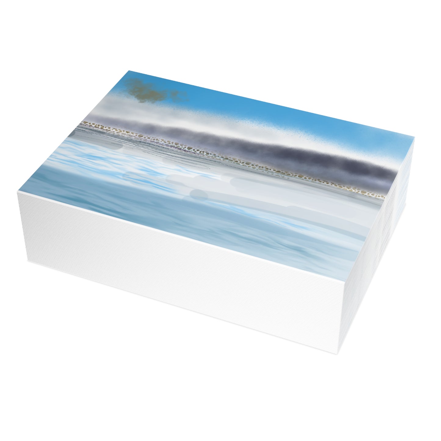 Abstract Coastal 1 Folded Greeting Card