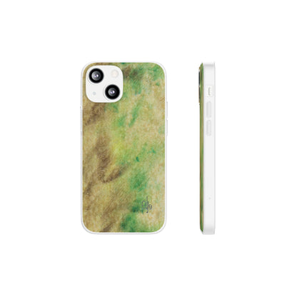 iPhone and Samsung Galaxy Flexi Phone Case Green Marble