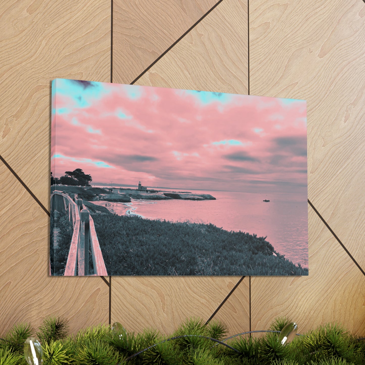 Red Lighthouse Canvas Print