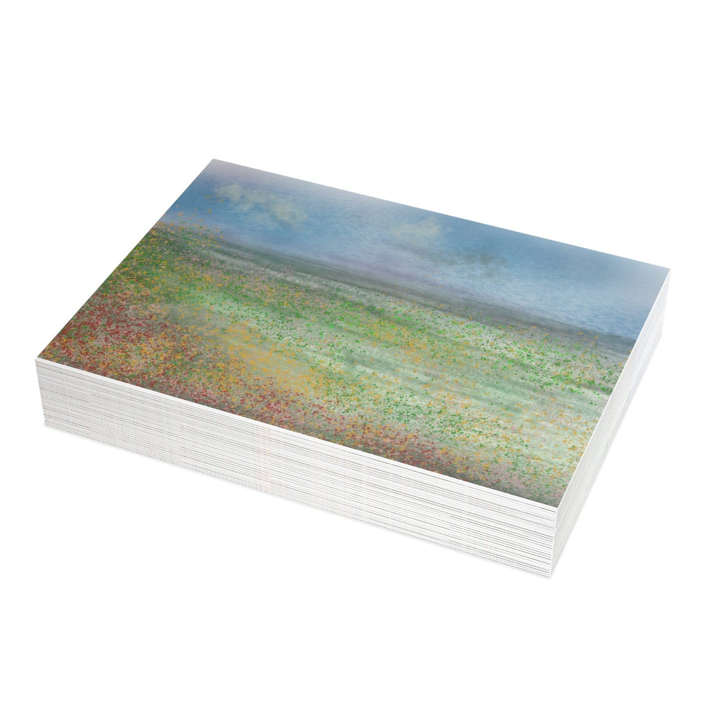 Abstract Coastal 6 Folded Greeting Card