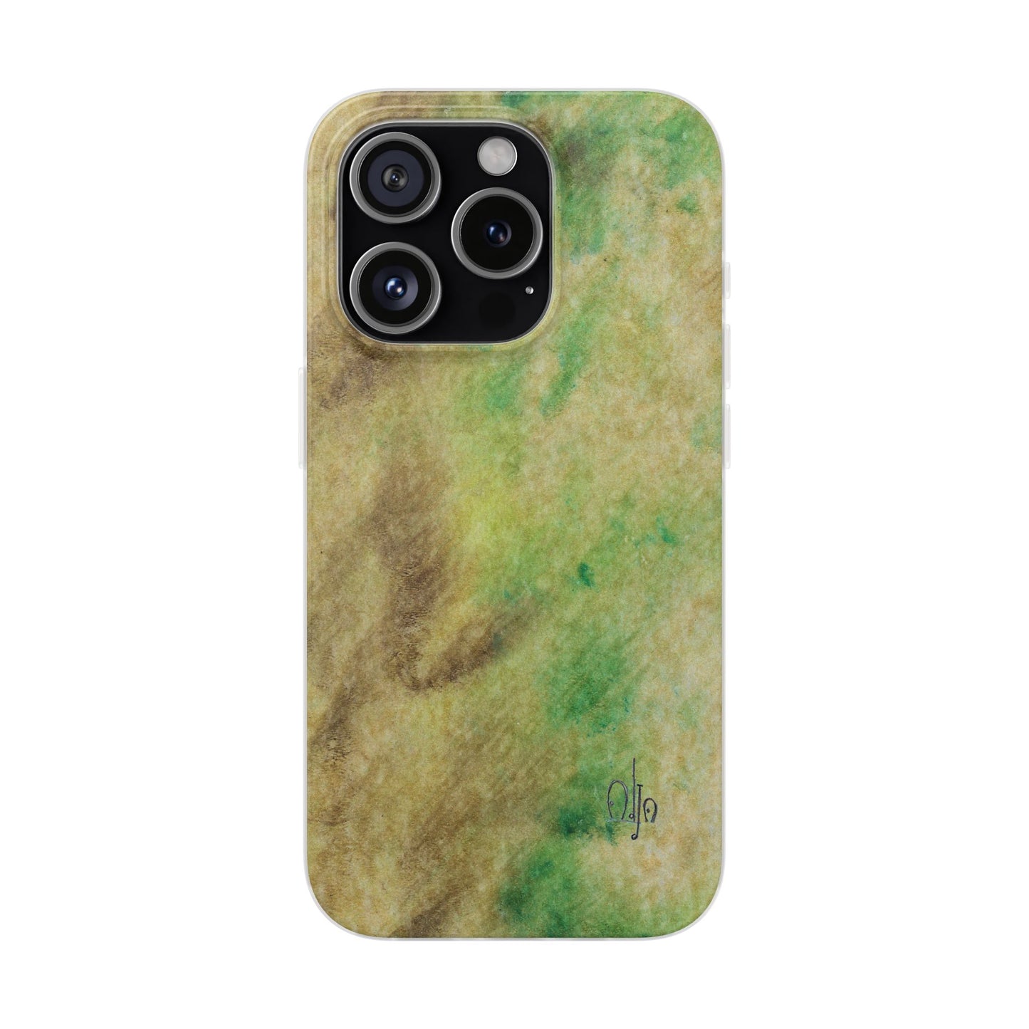 iPhone and Samsung Galaxy Flexi Phone Case Green Marble