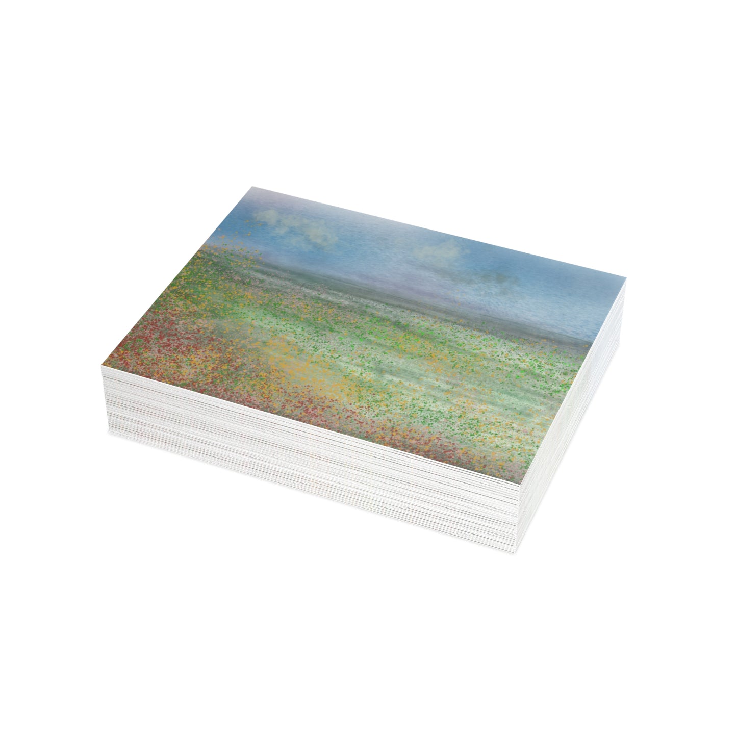 Abstract Coastal 6 Folded Greeting Card