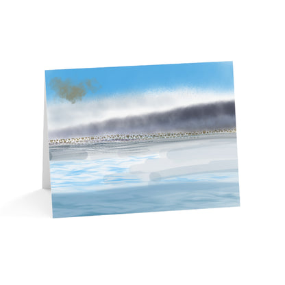 Abstract Coastal 1 Folded Greeting Card