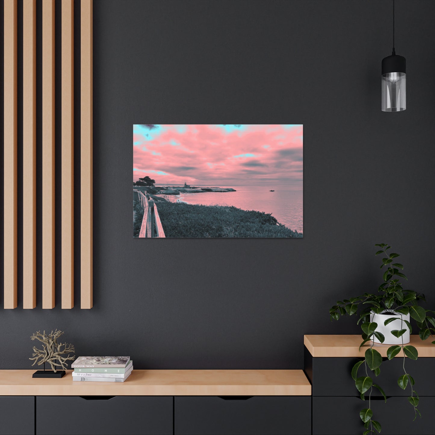 Red Lighthouse Canvas Print