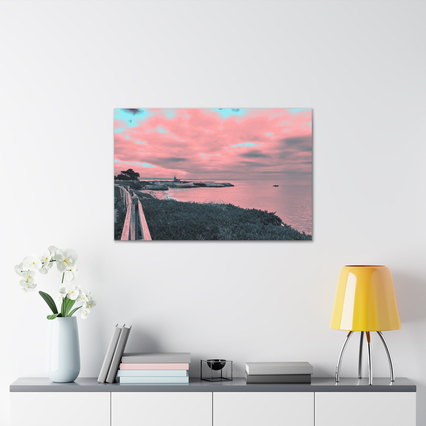 Red Lighthouse Canvas Print