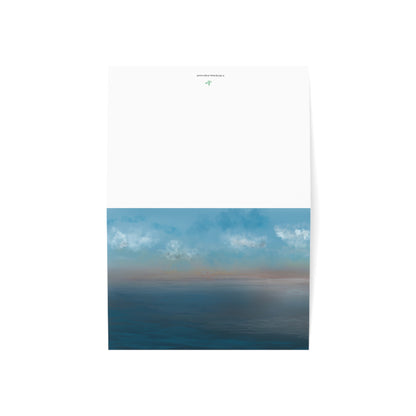 Abstract Coastal 9 Folded Greeting Card