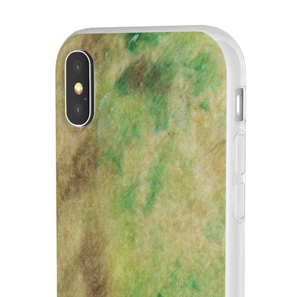 iPhone and Samsung Galaxy Flexi Phone Case Green Marble