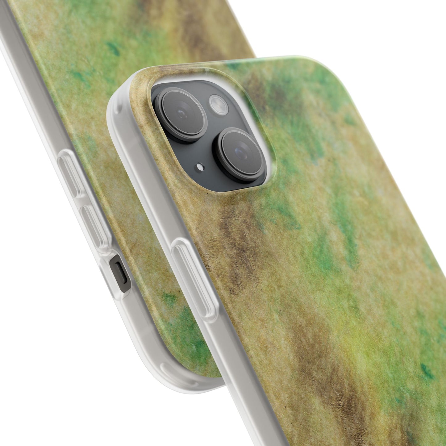 iPhone and Samsung Galaxy Flexi Phone Case Green Marble