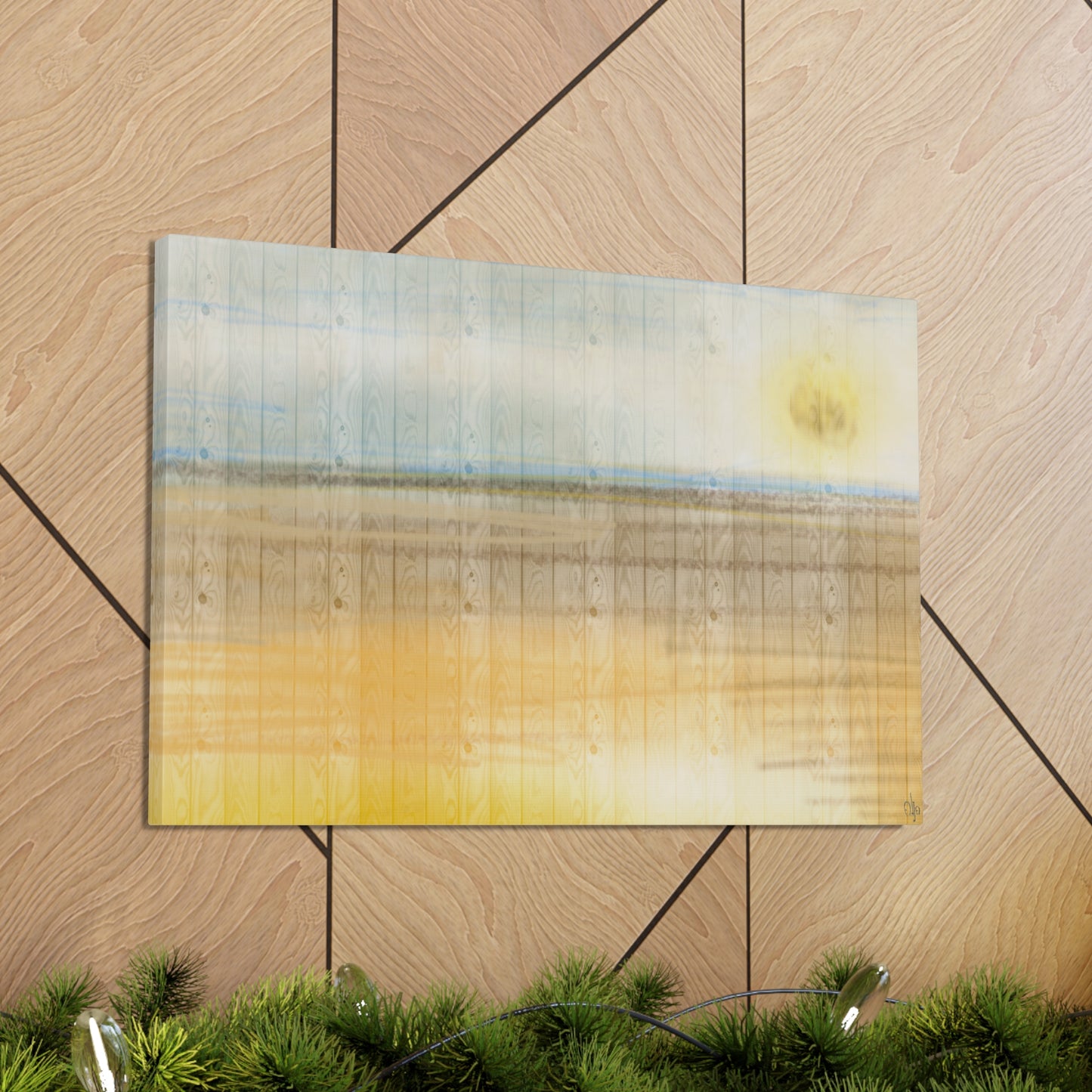 Abstract Coastal 3 Canvas Print