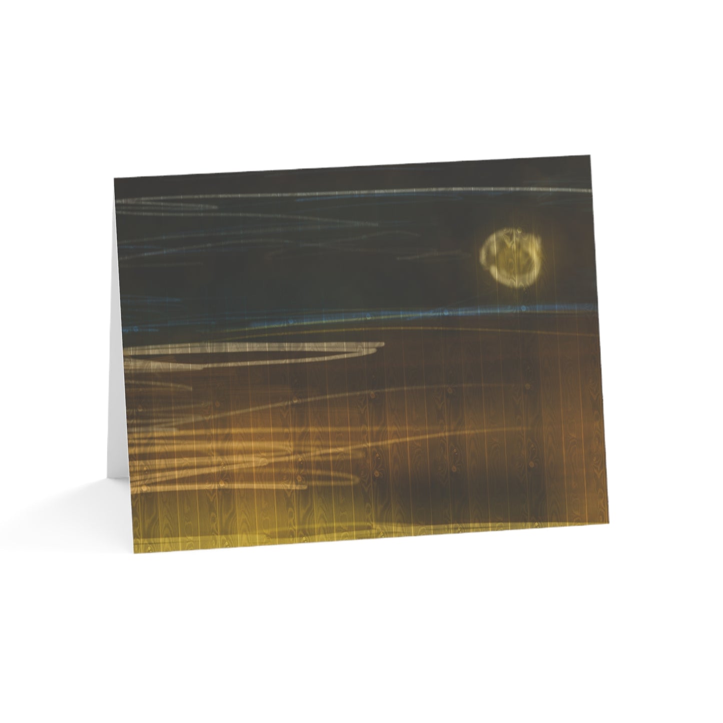 Abstract Coastal 12 Folded Greeting Card