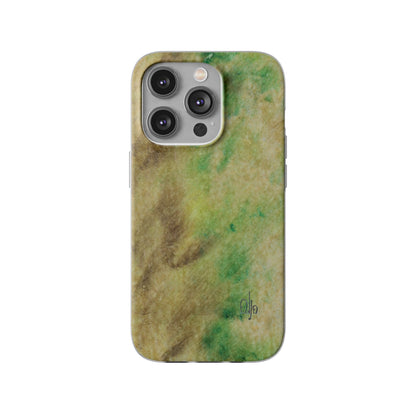 iPhone and Samsung Galaxy Flexi Phone Case Green Marble