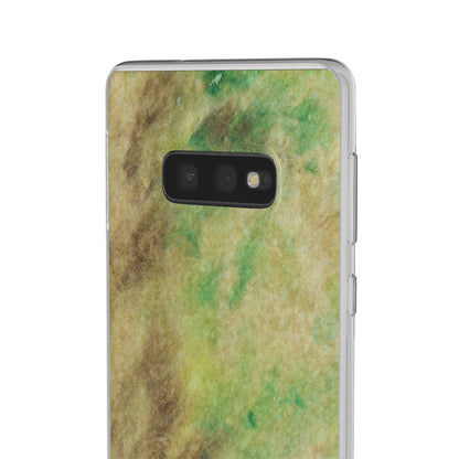 iPhone and Samsung Galaxy Flexi Phone Case Green Marble