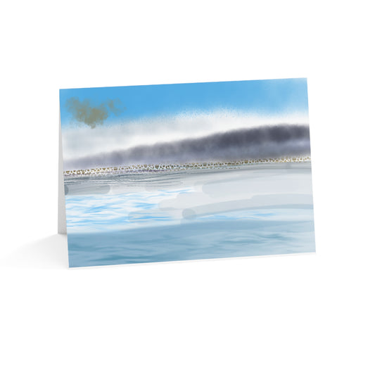 Abstract Coastal 1 Folded Greeting Card