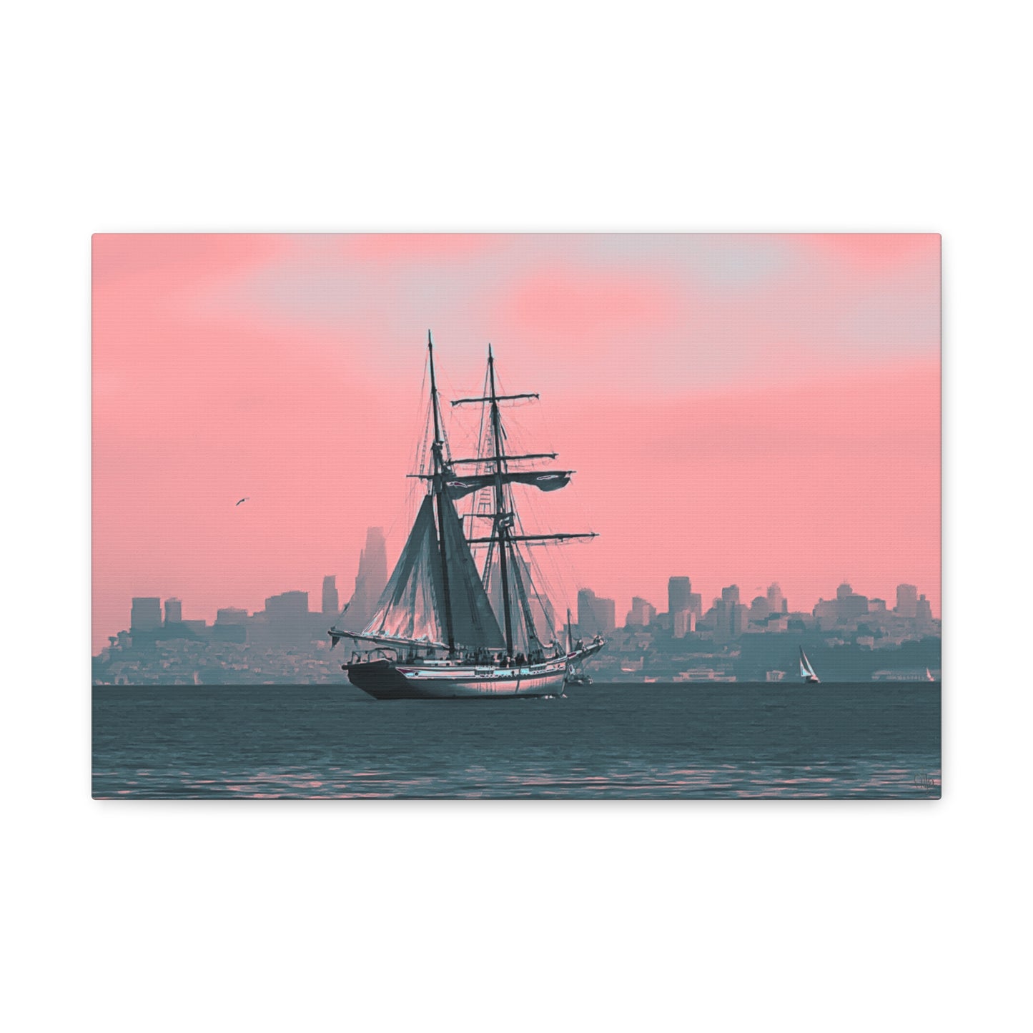 SF Bay Schooner Canvas Print