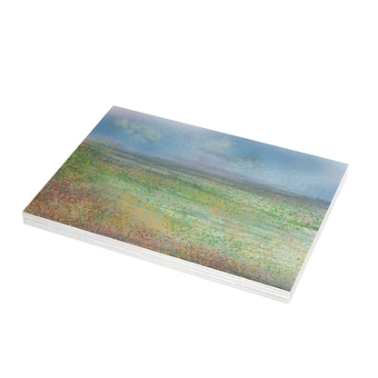 Abstract Coastal 6 Folded Greeting Card